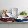 Sur La Table Stoneware 2-Piece Rectangular Baker Set, White(White)