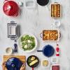 Sur La Table Stoneware 3-Piece Baker Set w/Lids, Blue(Blue)