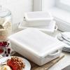 Sur La Table Stoneware 3-Piece Baker Set w/Lids, Blue(White)