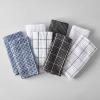 Sur La Table Washed Waffle Kitchen Towels – Set of 2 Ultra-Absorbent 28″ x 20″ Cotton Dish Towels with Soft Textured Weave, Non-Scratch, Machine Washable for Everyday Use, Charcoal(Charcoal)