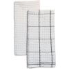 Sur La Table Washed Waffle Kitchen Towels – Set of 2 Ultra-Absorbent 28″ x 20″ Cotton Dish Towels with Soft Textured Weave, Non-Scratch, Machine Washable for Everyday Use, Charcoal(Charcoal)
