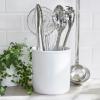 Sur La Table White Porcelain Utensil Crock – Countertop Holder for Cooking Tools, Classic Kitchen Organizer, Dishwasher, Minimalist Design Matches Any Decor