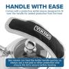 Viking 3-Ply Stainless Steel Tea Kettle, 2.6 Quart Stovetop Hot Water Pot with Tempered Glass Lid, Ergonomic Handle, Induction Ready, Slate and Blue(Mirror Finish)
