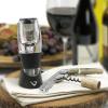 Vinturi Wine Aerator Pourer and Decanter for Red Wines Patented Design Perfectly Aerates Wines By The Glass or Bottle With Distinctive Sound, Includes No-Drip Base & Sediment Screen, Black