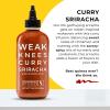 Weak Knees Gochujang Sriracha Hot Sauce, Infused with Bold Korean Gochujang Paste & Classic Spicy Sriracha, Made in the USA, 10.5oz Squeeze Bottle(Curry Sriracha 10.5oz)