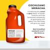 Weak Knees Gochujang Sriracha Hot Sauce, Infused with Bold Korean Gochujang Paste & Classic Spicy Sriracha, Made in the USA, 10.5oz Squeeze Bottle(Gochujang Sriracha 64oz)