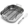 All-Clad Stainless Steel Roasting Pan with Nonstick Rack, Silver