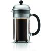 Bodum 34oz Chambord French Press Coffee Maker, High-Heat Borosilicate Glass, Stainless Steel, Copper – Made in Portugal(Matte Chrome)