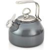Chantal Classic Teakettle, 1.8 QT, Enamel On Steel, 2-Tone Harmonica Whistle, Rapid Boil and Even Heating (Almond)(Onyx)