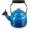 Le Creuset Enamel On Steel Demi Tea Kettle with Metal Finishes, 1.25 qt., Flame(Marseille)