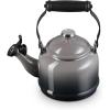 Le Creuset Enamel On Steel Demi Tea Kettle with Metal Finishes, 1.25 qt., Flame(Oyster)