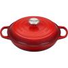 Le Creuset Enameled Cast Iron Signature Braiser, 3.5 qt., Cerise(Cerise)