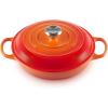 Le Creuset Enameled Cast Iron Signature Braiser, 3.5 qt., Cerise(Flame)