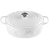 Le Creuset Enameled Cast Iron Signature Oval Dutch Oven, 9.5 qt., Cerise(Marble)