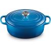 Le Creuset Enameled Cast Iron Signature Oval Dutch Oven, 9.5 qt., Cerise(Marseille)