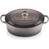 Le Creuset Enameled Cast Iron Signature Oval Dutch Oven, 9.5 qt., Cerise(Oyster)