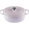 Le Creuset Enameled Cast Iron Signature Oval Dutch Oven, 9.5 qt., Cerise(Shallot)