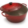 Le Creuset Enameled Cast Iron Signature Round Dutch Oven, 13.25 qt., Cerise(Cerise)