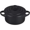 Le Creuset Stoneware Mini Round Cocotte, 8 oz., Caribbean(Licorice)