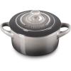 Le Creuset Stoneware Mini Round Cocotte, 8 oz., Caribbean(Oyster)