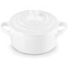 Le Creuset Stoneware Mini Round Cocotte, 8 oz., Caribbean(White)