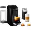 Nespresso Vertuo Plus Deluxe Coffee and Espresso Maker by Breville, Piano Black with Aeroccino Milk Frother(Black)