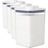 4.4 Qt - Square - Flour (Pack of 4)