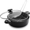 Scanpan ES5 Braiser with Lid and Fry Basket, Black