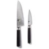 Shun Cutlery Classic 2 Piece Knife Set, Kitchen Prep Set, Includes 6 Inch Chef’s Knife, 3.5 Inch Paring Knife. Handcrafted Japanese Kitchen Knives
