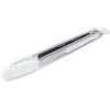 Sur La Table 12″ Silicone-Tipped Tongs – Stainless Steel Kitchen Tongs with Nonstick, Heat-Resistant Tips – Locking Handle for Compact Storage, Black(White)
