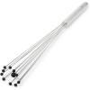 Sur La Table 12″ Stainless Steel Silicone Ball Whisk for Beating Stirring, Egg Beater, Baking, Silver