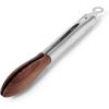 Sur La Table 13.5″ Stainless Steel Serving Tongs with Walnut Wood Tips – Locking Kitchen Tongs for Appetizers, Cheese Boards, Cold Cuts & More