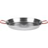 Sur La Table 22″ Carbon Steel Paella Pan – Authentic Spanish Cookware for Family-Style Paella, Even-Heating, Naturally Seasons with Use, Serves Up to 16(Silver)
