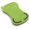 Sur La Table 3-in-1 Silicone Scrubber Sponge, Lime