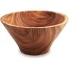 Sur La Table Acacia Flared Serving Bowl, Brown