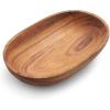 Sur La Table Acacia Oval Serving Bowl, Brown