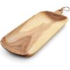 Sur La Table Acacia Oval Serving Platter with Handle, Tan