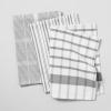 Sur La Table Assorted Twill Kitchen Towels, Set of 3, Cool Gray(Cool Gray)