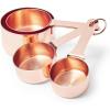 Sur La Table Copper Measuring Cup Set – 4-Piece Durable Baking Cups in 1/4, 1/3, 1/2 & 1 Cup Sizes, Stylish & Functional, Dishwasher for Easy Cleaning