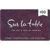 Sur La Table Gift Card $50(50)