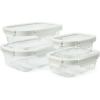 Sur La Table Glass Storage Containers, 8-Piece Set, Clear