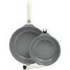 Sur La Table Kitchen Essentials 13 Piece Detachable Handle Pots and Pans Premium PFA Free Premium Ceramic Non Stick Induction Safe and Secure Removable Handle Cookware Set – Eggshell White(Eggshell White)