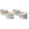 Sur La Table Melamine Ice Cream Bowls – Set of 4 Colorful Dessert Dishes, Shatter-Resistant & Dishwasher, Perfect for Sundaes, Snacks & Summer Entertaining