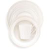 Sur La Table Pearl Stoneware 16-Piece Dinnerware Set, White