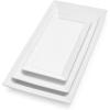 Sur La Table Porcelain Platter Set of 3 – Classic White Serving Trays in 15″, 12.5″ & 10″ Sizes, Oven, Microwave, Freezer & Dishwasher