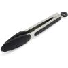 Sur La Table Silicone-Tipped Tongs, 9″, Black(Black)