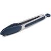 Sur La Table Silicone-Tipped Tongs, 9″, Black(Navy)