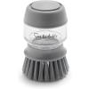 Sur La Table Soap Dispensing Palm Dish Brush, Gray