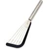 Sur La Table Stainless Steel Fish Turner with Silicone Tip – Nonstick, Heat-Resistant, Flexible Spatula for Delicate Foods – Ergonomic Handle, Dishwasher(Black)