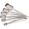 Sur La Table Stainless Steel Measuring Spoons Set – 6 Slim Narrow Spoons Fit Spice Jars – ⅛ tsp to 1 tbsp with Easy-Open Ring, Dishwasher